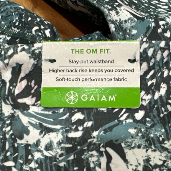 GAIAM- XS High Waist Ankle‎ Floral Leggings NEW NWT - Picture 3 of 3